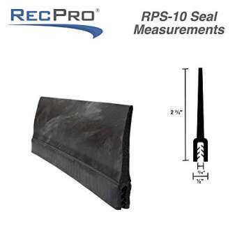 RecPro RV Slide-Out Seal 2.6" Wiper Clip-On Weather Stripping (15 Feet)