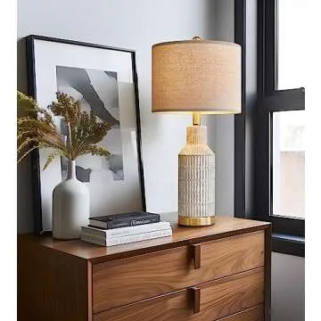 Elegant USumkky 25" Table Lamps Set of 2 for Modern Homes