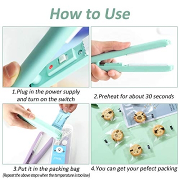 Mini Bag Heat Sealer for Snacks & Food Preservation