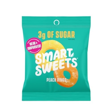 SmartSweets Peach Rings – Healthy Low-Sugar Candy