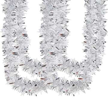 33FT Tinsel Garland for Holiday Decor and Events