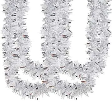 33FT Tinsel Garland for Holiday Decor and Events