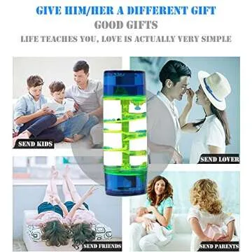 Spiral Liquid Motion Bubbler Timer Colorful Water Timer Liquid Sensory Activity Fidget Calm Stress Relief Desk Adults Decoration Oil Hourglass