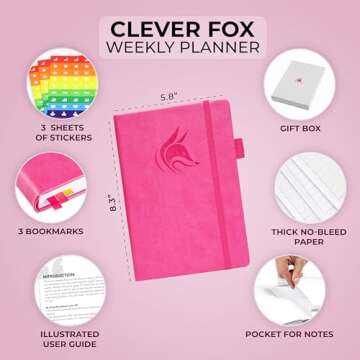 Clever Fox Planner – Undated Weekly & Monthly Planner for Productivity, Time Management & Goals ?...