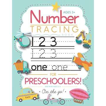Number Tracing Book for Preschoolers and Kids Ages 3-5: Trace Numbers Practice Workbook for Pre K, K...
