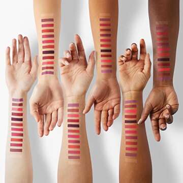 evpct 20 Colors Liquid Matte Lipstick Set, Lip Stain Packs for Dark Skin Women,Dark Red Mat Matt Long Lasting Original 24 Hour lipstick lapiz labiales mate 24 horas originales mate