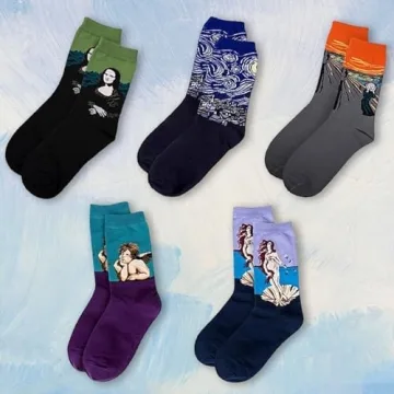 Art Printed Women’s Funny Socks - Perfect Gift Idea