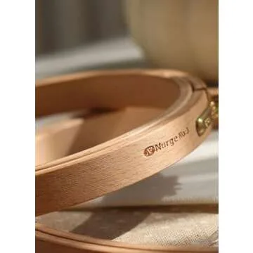 Nurge Beech Wood Gold Clasp Embroidery Hoop - 6 Inch