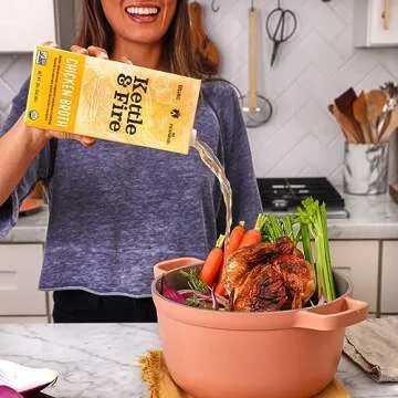 Kettle and Fire Organic Chicken Broth 32oz 4 Pack