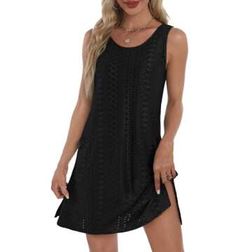 Summer Dresses for Women Tank Dress 2025 Loose Swing Tank Dress Dressy Casual Sundresses with Pocket...