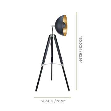 Fascino Industrial Tripod Floor Lamp - Stylish Lighting Solution