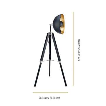 Fascino Industrial Tripod Floor Lamp - Stylish Lighting Solution