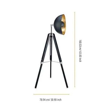 Fascino Industrial Tripod Floor Lamp - Stylish Lighting Solution