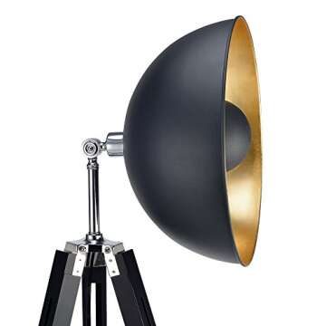 Fascino Industrial Tripod Floor Lamp - Stylish Lighting Solution