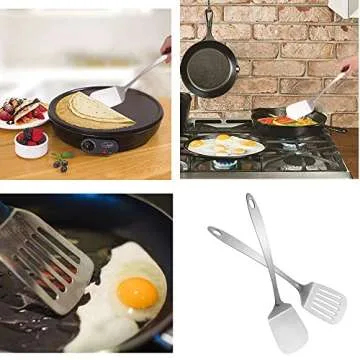 IMEEA Stainless Steel Kitchen Spatula Set 13.5-Inch