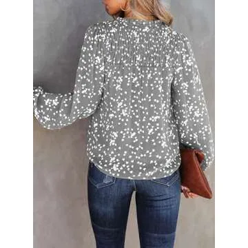 Stylish Dokotoo Floral V-Neck Tunic Top for Women