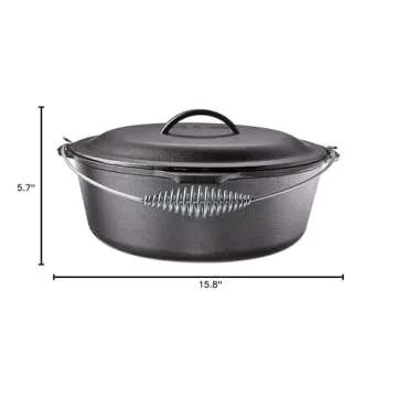Lodge 9 Quart Pre-Seasoned Cast Iron Dutch Oven