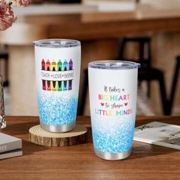 Teacher Appreciation Gifts with 20 OZ Wine Tumbler Set