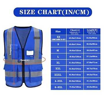 High Visibility Reflective Work Vest with Pockets