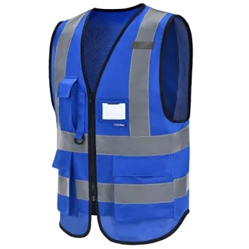 High Visibility Reflective Work Vest with Pockets