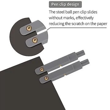 Ddaowanx 6-pack fine point gel pens - quick dry ink