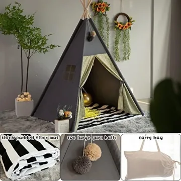 TreeBud Teepee Tent for Kids - Creative Playhouse for All