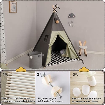 TreeBud Teepee Tent for Kids - Creative Playhouse for All