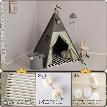 TreeBud Teepee Tent for Kids - Creative Playhouse for All