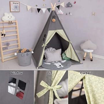 TreeBud Teepee Tent for Kids - Creative Playhouse for All