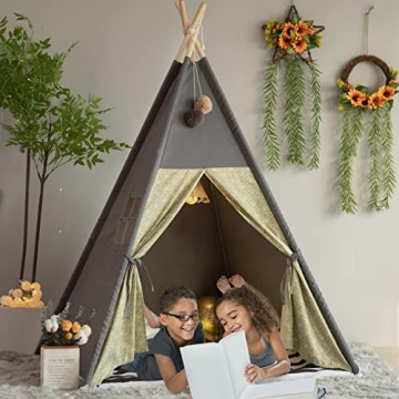 TreeBud Teepee Tent for Kids - Creative Playhouse for All