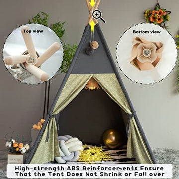 TreeBud Teepee Tent for Kids - Creative Playhouse for All