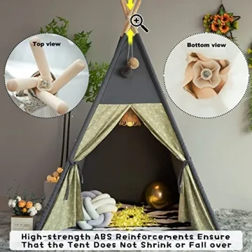 TreeBud Teepee Tent for Kids - Creative Playhouse for All