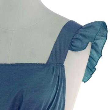 Vibsion Vintage Ruffle Apron for Women Colonial Pioneer Pinafore Apron Cross Back Garden Cooking Aprons with Pockets