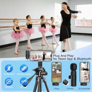 EVXVE Lavalier Microphone: Wireless & Versatile