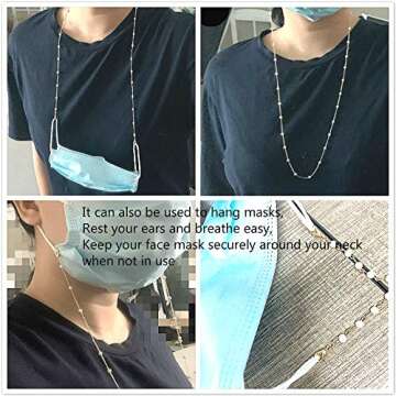 Sither Pearl Sunglasses Chain for Stylish Eyewear Protection