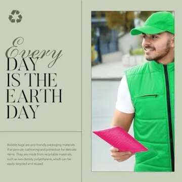 METRONIC 4x8 Bubble Mailers 200Pack, Waterproof Pink Bubble Mailers, Self Seal Padded Envelopes for Small Business Packaging Supplies, Bubble Envelopes Sports Cards, Bubble Mailer Usable Size 4x7