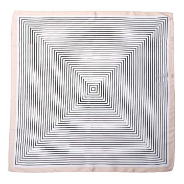 NaSoPerfect 27" Silk Like Scarf Square Satin Hair Scarves Maze Neck Scarfs for Women Beige