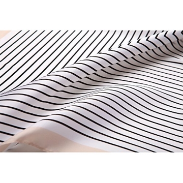 NaSoPerfect 27" Silk Like Scarf Square Satin Hair Scarves Maze Neck Scarfs for Women Beige