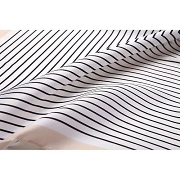 NaSoPerfect 27" Silk Like Scarf Square Satin Hair Scarves Maze Neck Scarfs for Women Beige