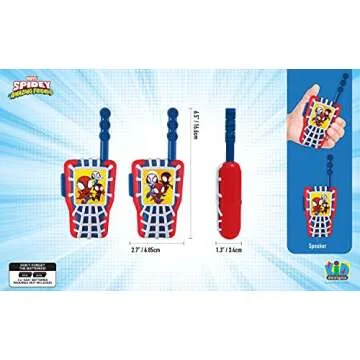 Fun eKids Spidey Walkie Talkies for Kids Adventure