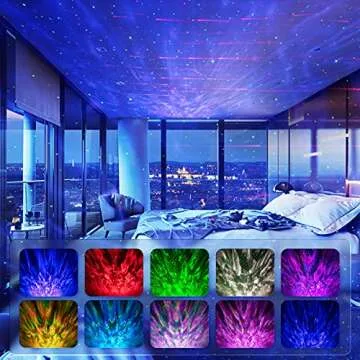 Star Projector, 3 in 1 Galaxy Night Light Projector with Remote Control, Bluetooth Music Speaker & 5...