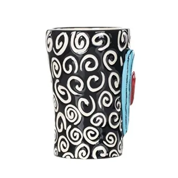 Stylish Ceramic Heart Mug for Coffee Lovers