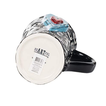 Stylish Ceramic Heart Mug for Coffee Lovers