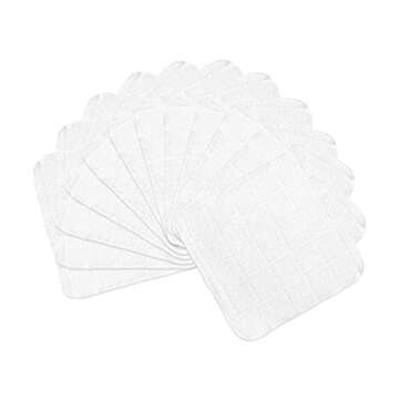 Arkwright Dish Towels for Kitchen - (Pack of 12) Soft, 100% Cotton Terry Dishcloths, Highly Absorben...