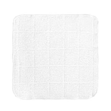 Arkwright Dish Towels for Kitchen - (Pack of 12) Soft, 100% Cotton Terry Dishcloths, Highly Absorbent & Quick Dry, Washcloths for Washing, Drying, and Cleaning Dishes, 12 x 12 in, White
