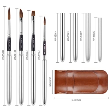 Kolinsky Travel Watercolor Brushes Set for Artists