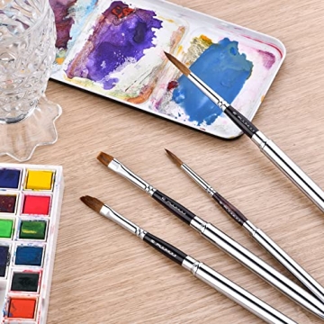 Kolinsky Travel Watercolor Brushes Set for Artists