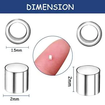 Buy Hicarer 900 Pcs Sterling Copper Crimp Beads for Jewelry Making