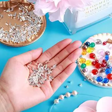 Buy Hicarer 900 Pcs Sterling Copper Crimp Beads for Jewelry Making