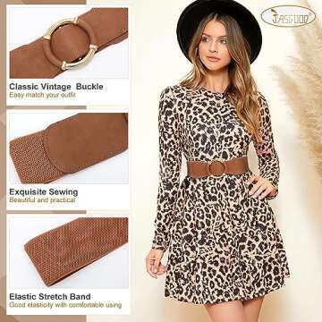 JASGOOD Women Wide Waist Belt – Stylish Vintage Design